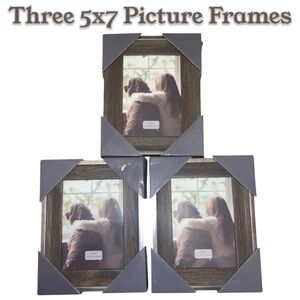 Three 5x7 Picture Frames